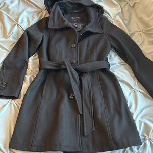 Liz Claiborne Outerwear hooded pea coat style coat women’s L